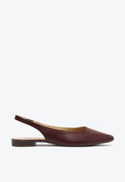 Sapatilha Slingback Bico Fino Roxo