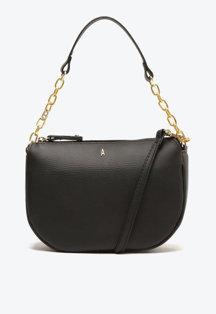 Bolsa Tiracolo Preta Anacapri Correntes Média