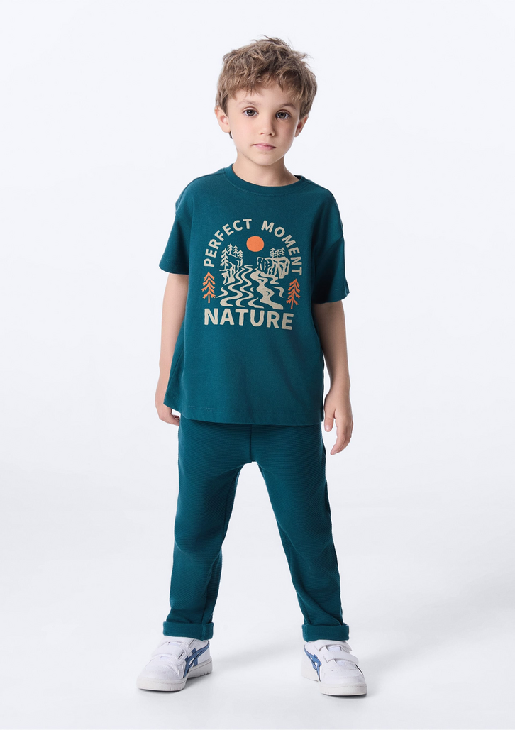 Calça Verde Hering Infantil Menino Toddler Reta
