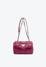 Bolsa Roxa Schutz Shoulder Couro Pequena | ZZ MALL