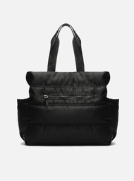 Bolsa Shopping Preta Nylon Gigi Sporty Grande