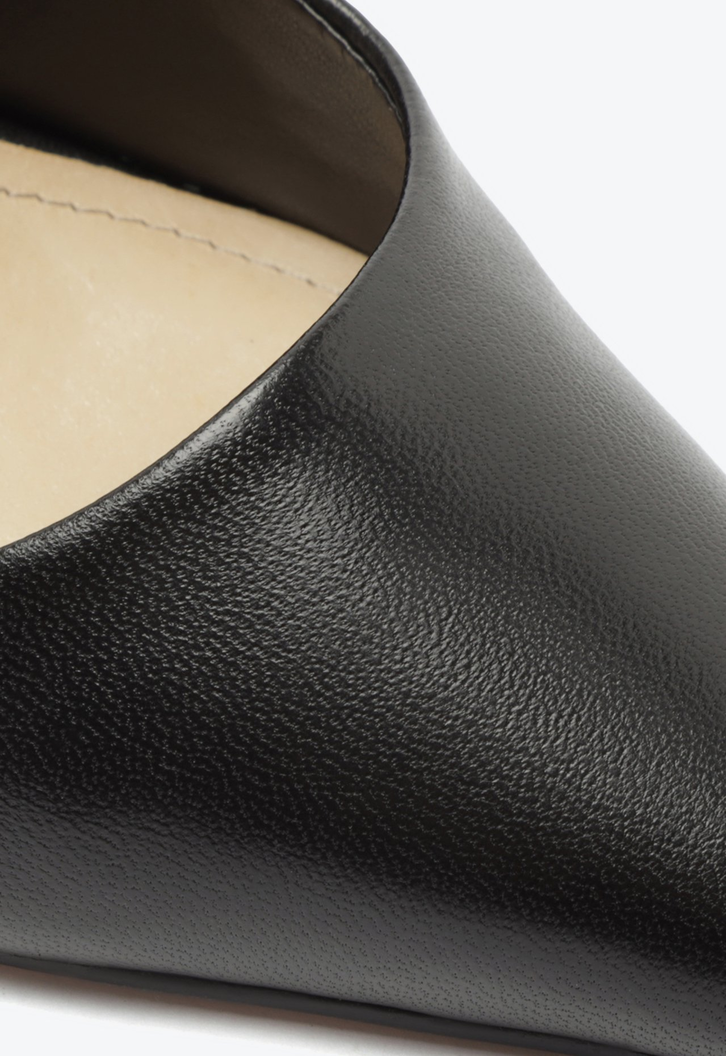 Sapato Scarpin Couro Preto