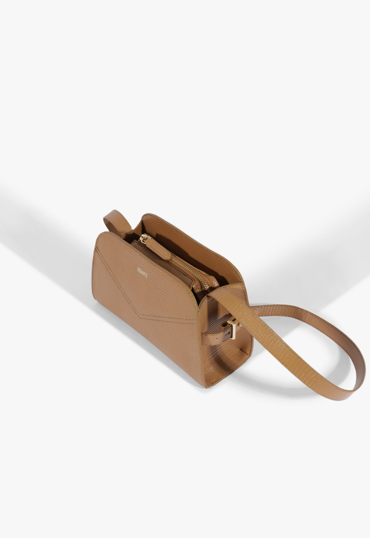 Bolsa Tiracolo Hazel Pequena Marrom | ZZ MALL