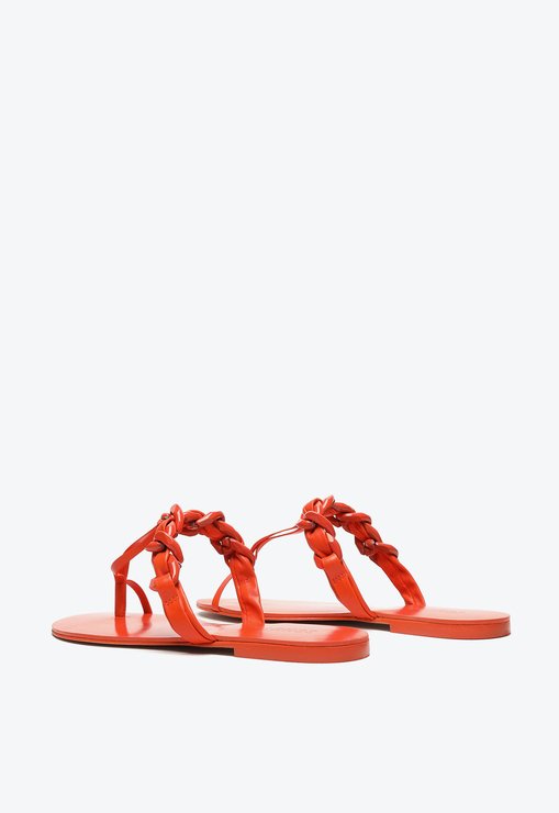 Sandália Schutz Rasteira Freshfull 60’s Orange