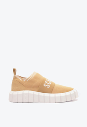 Tênis Bege Schutz Sem Cadarço Logomania Knit