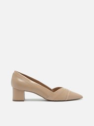 Scarpin Nude Arezzo Salto Bloco