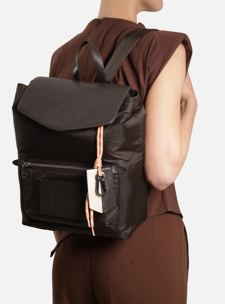 Mochila Preta Grande Marrom Fila | ZZ MALL