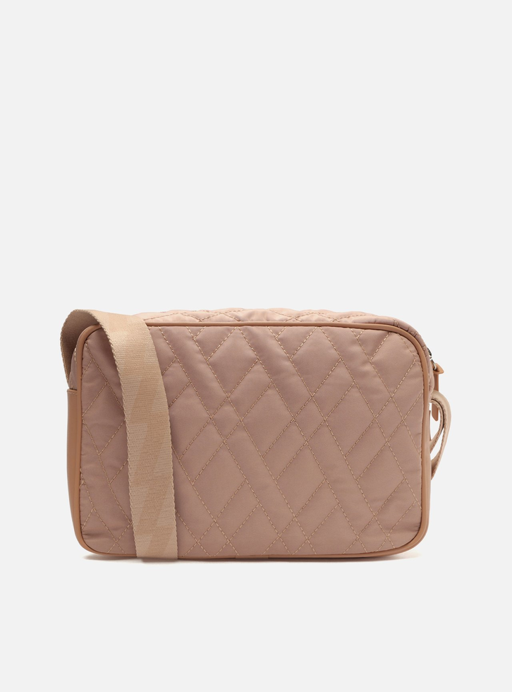 Bolsa Tiracolo Nude Nylon Eletrizzante Média