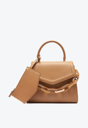 Bolsa Satchel Nude Arezzo Iara Sport Média
