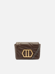 Bolsa Tiracolo Marrom Couro Emma Pequena