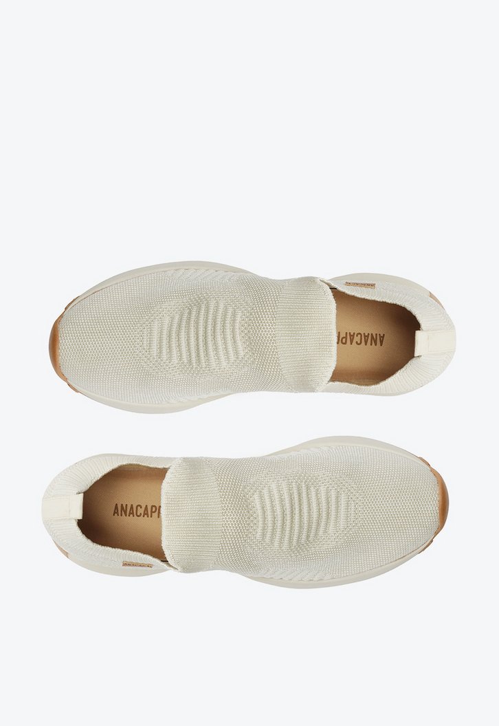 Tênis Slip On Branco Anacapri Knit Lavínia