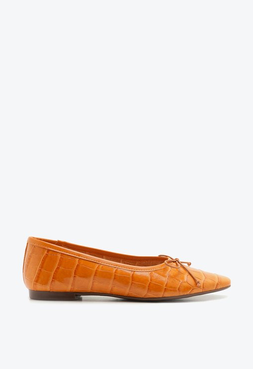 Sapatilha Schutz Ballerina Croco Gold
