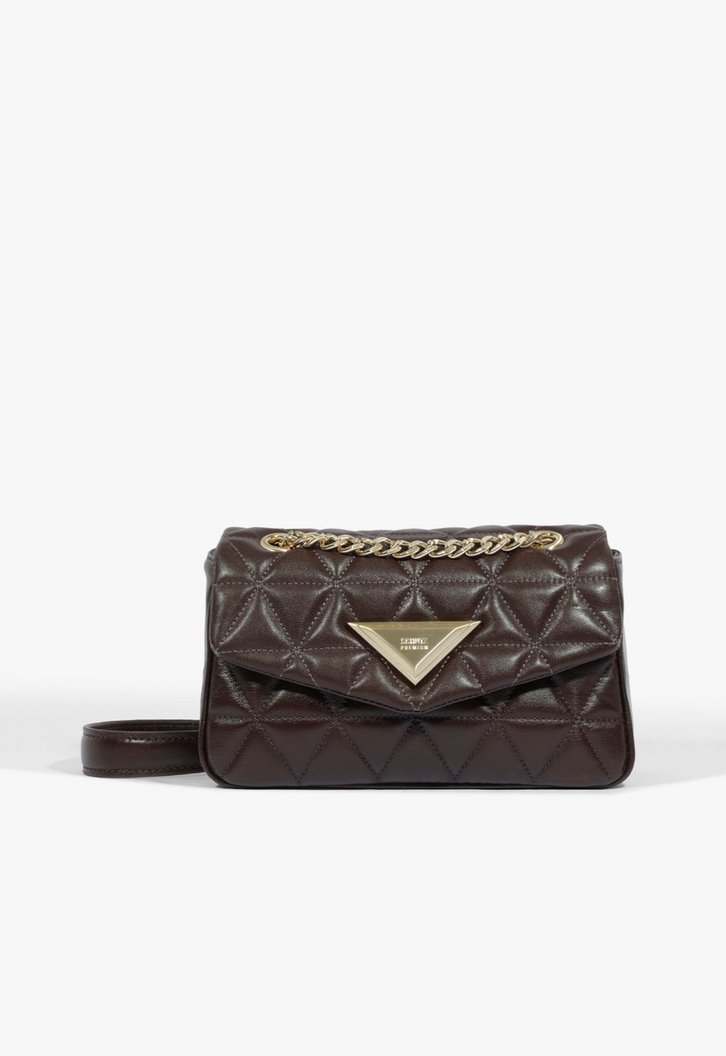 Bolsa Schutz Tiracolo Média 944 Couro Marrom