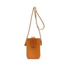 Crossbody Laranja Anacapri Plástico Retangular Pequena