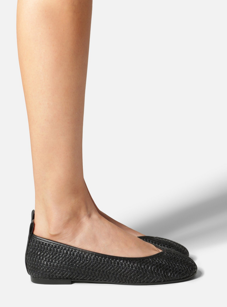 Sapatilha Preta Bico Redondo