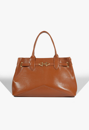 Bolsa Tote Sally Grande de Couro Preta | ZZ MALL