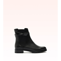 Clarita Waterproof Rain Boot Flat Black