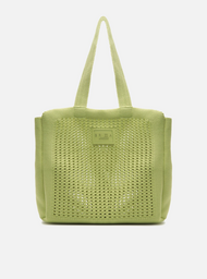 Bolsa Shopping Verde Crochê Mônaco Grande