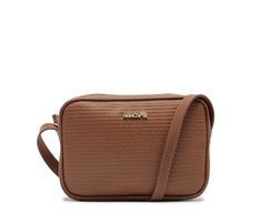 Crossbody Natural Marrom Anacapri Firenze Zif Zag