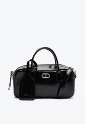 Bolsa Tote Média Bag Charm Tag Preta