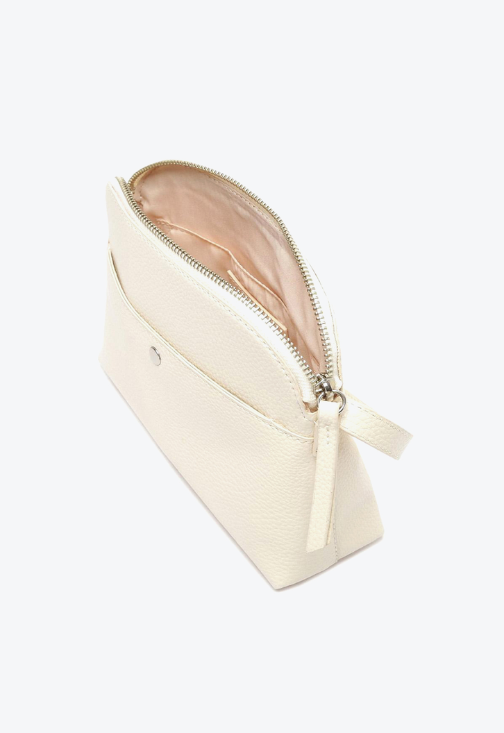 Kit Bolsa Tiracolo Off-White Arezzo Média E Porta Cartões