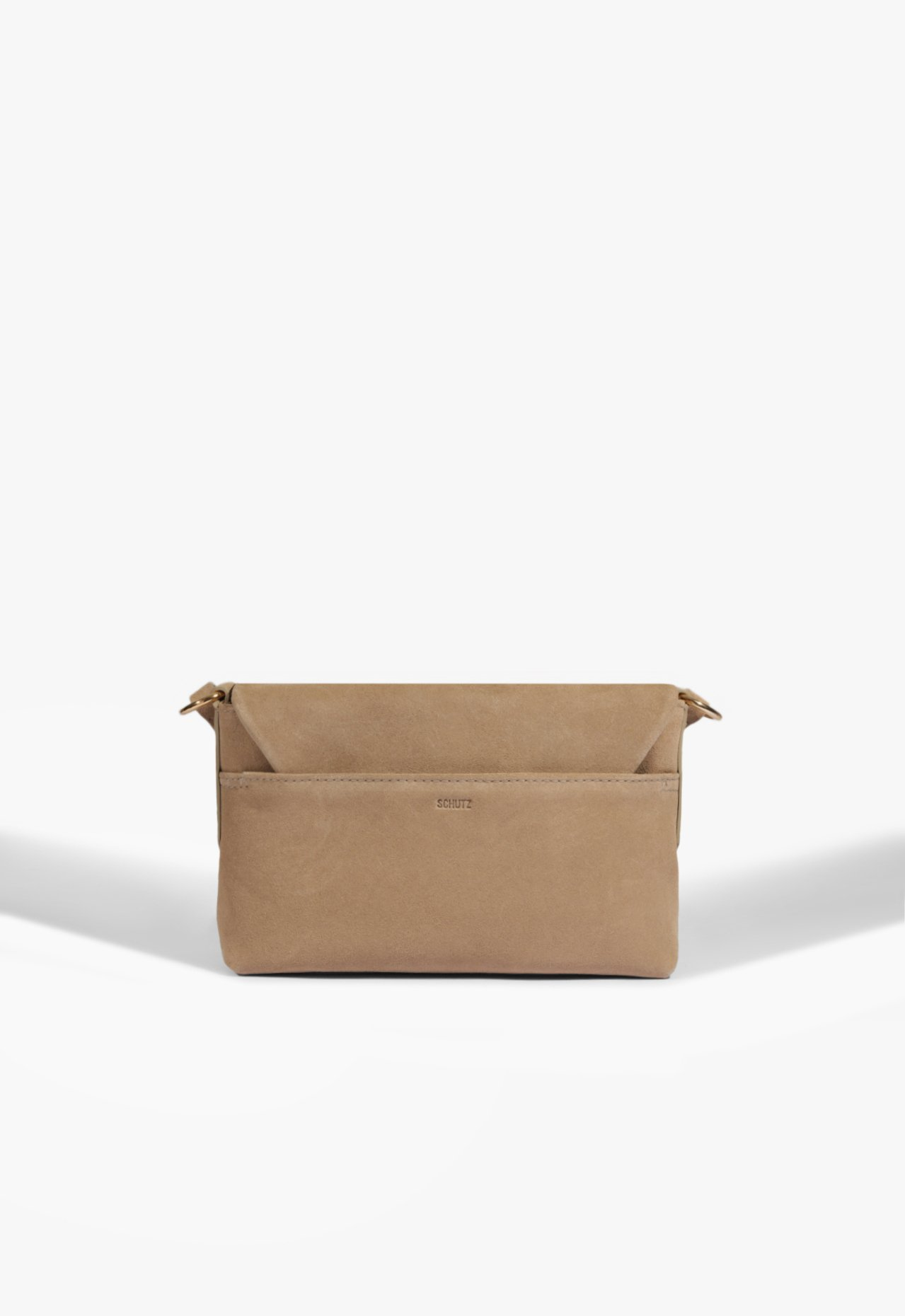 Bolsa Tiracolo Maddison Camurça Bege Pequena | ZZ MALL