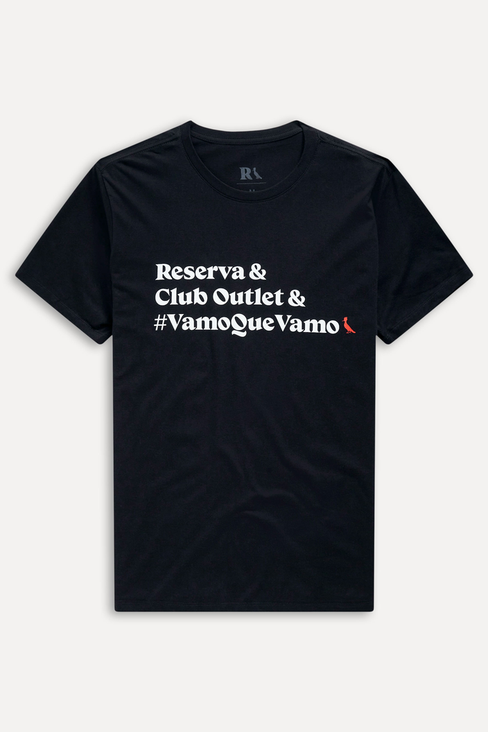 T-SHIRT PRETA RESERVA FACA VOCE MESMO 2.0