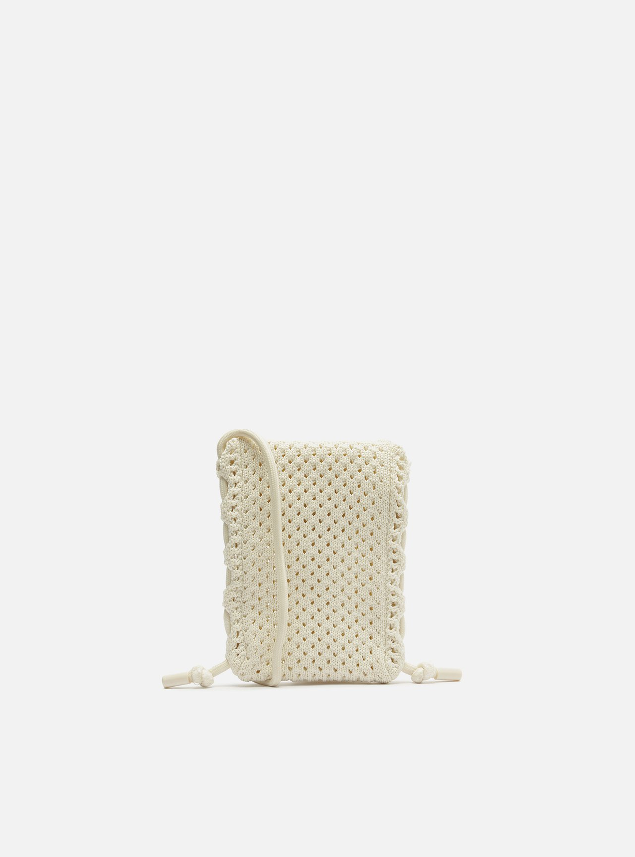 Mini Bag Branca Crochê Porta-Celular | ZZ MALL