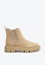 Bota Tratorada Cano Baixo Nude ZZ MALL