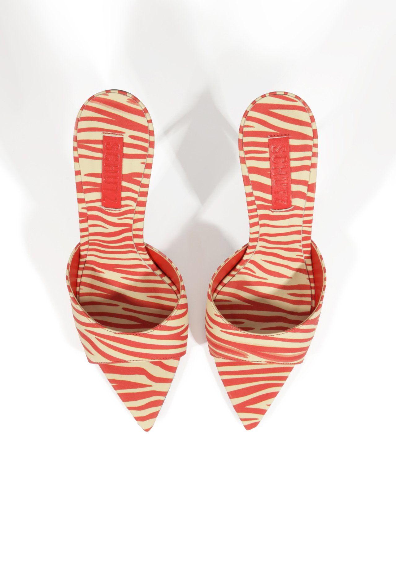 Tamanco Vermelho Schutz Michella Camurça Zebra | ZZ MALL