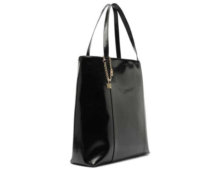 Bolsa Shopping Grande Madri Chaveiro Preta