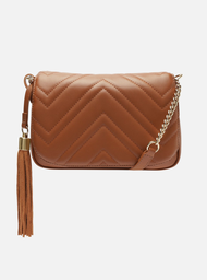 Bolsa Tiracolo Marrom Arezzo Matelassê Verona Pequena
