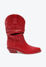 Bota Western Vermelha Schutz Couro