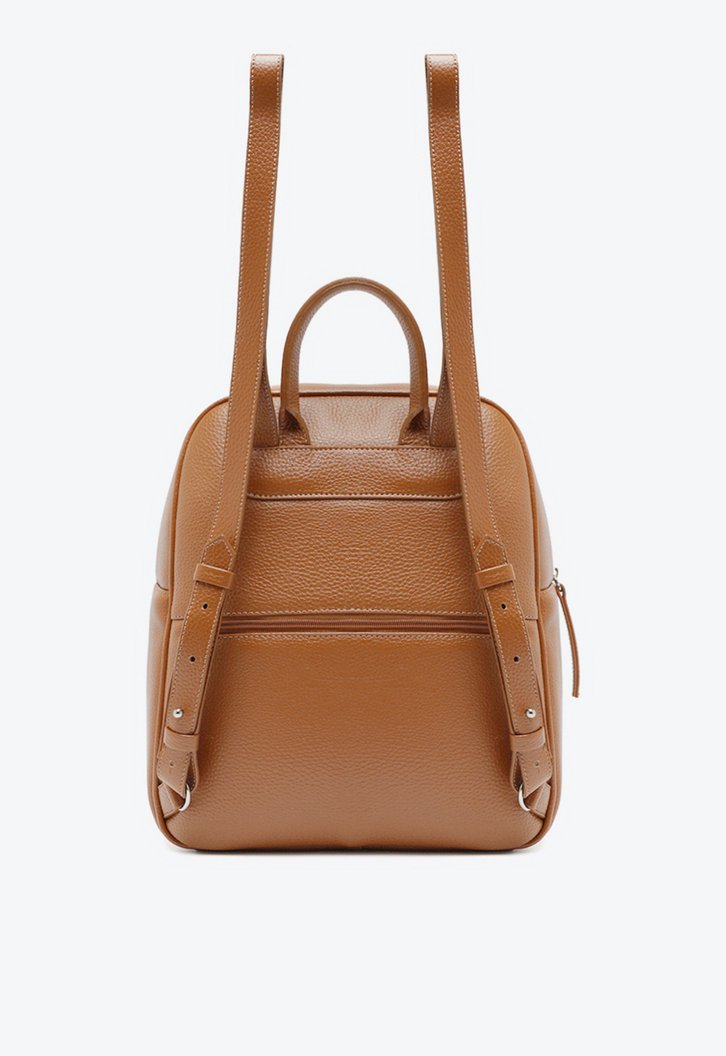 Mochila Marrom Anacapri Média Zíper Básica