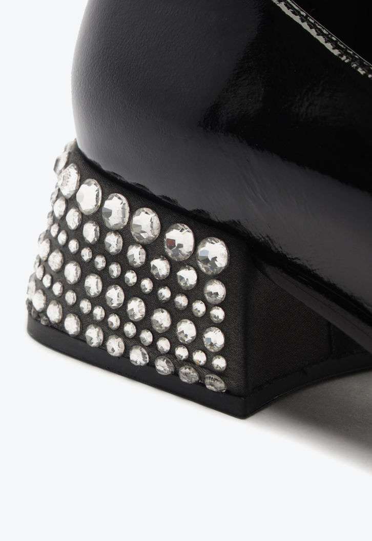 Mocassim Louise Verniz Preto
