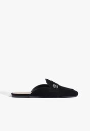 SAPATO MULE RASTEIRA PRETO SCHUTZ NOBUCK