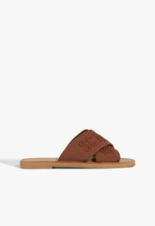Sandália Rasteira X Schutz Logo Laranja | ZZ MALL