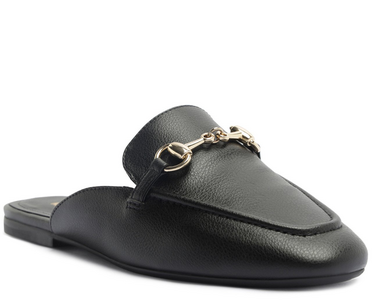 Mule Bridão Metalizado Preta | ZZ MALL