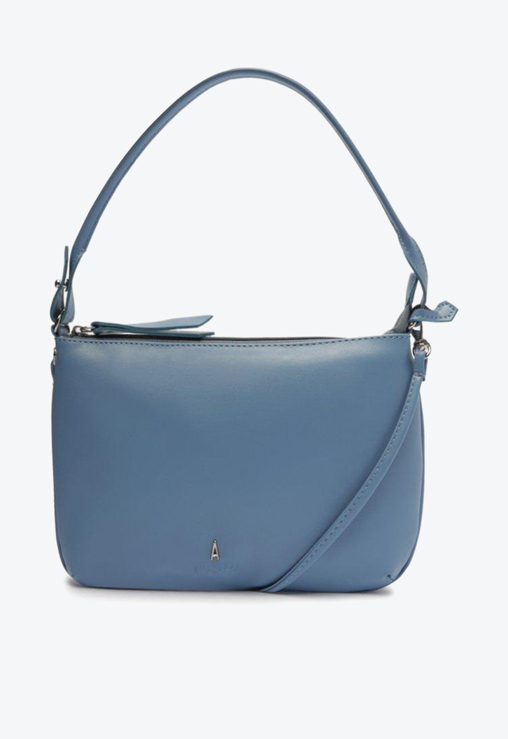 Bolsa Tiracolo Azul Anacapri Básica Média
