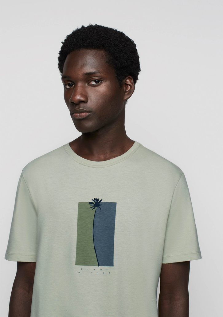 Camiseta Verde Claro Dzarm Manga Curta Decote Redondo