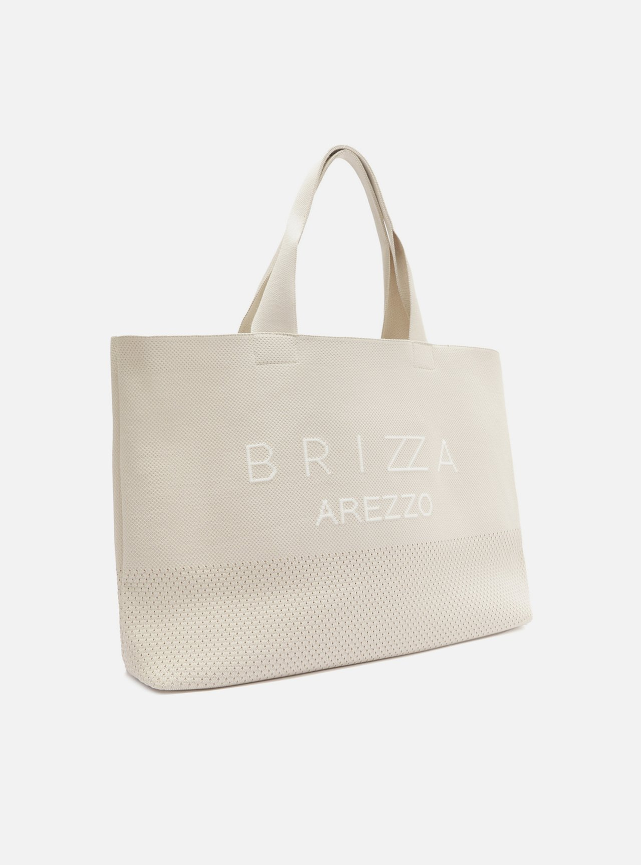 Bolsa Shopping Cinza Crochê Prado Grande | ZZ MALL