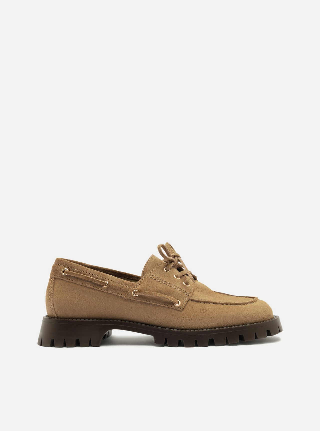 MACOCOさん Mocassim Dockside Marrom Acamurçado Tratorado | ZZ MALL