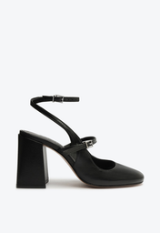 Sapato Preta Schutz Boneca Dorothy Lace Salto Bloco