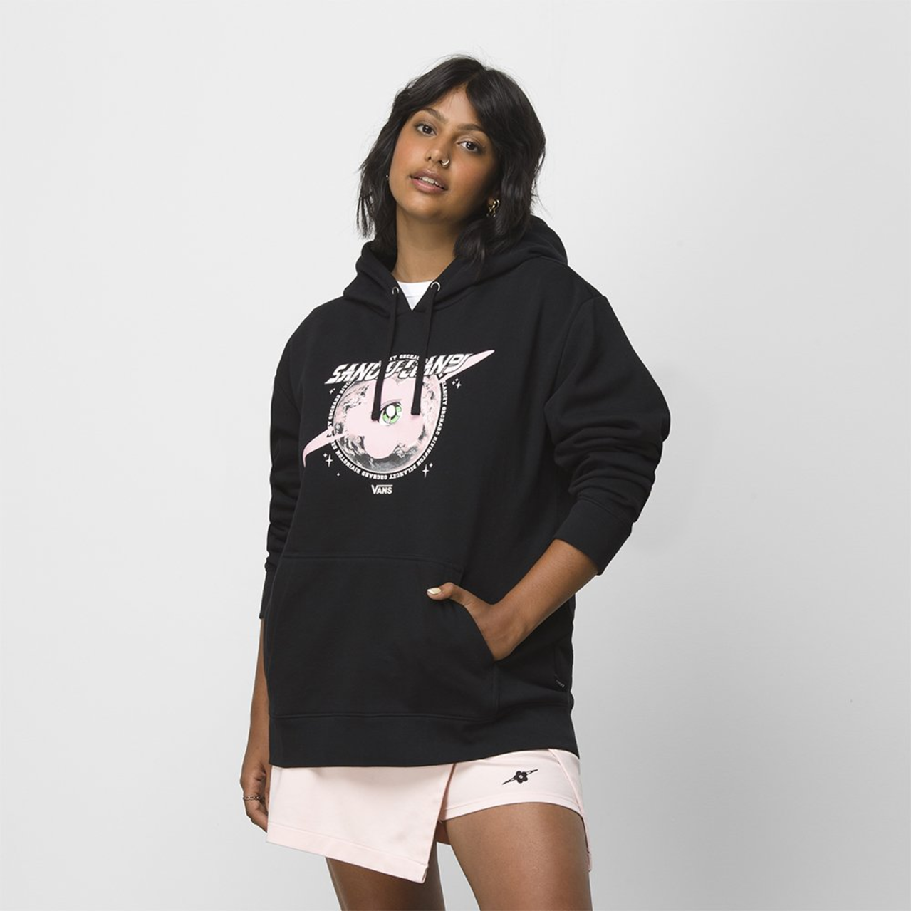 Moletom Vans Hoddie X Sandy Liang Black | ZZ MALL