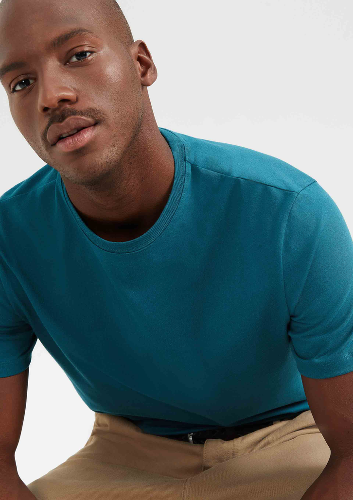 Camiseta Básica Verde Hering Comfort Super Cotton