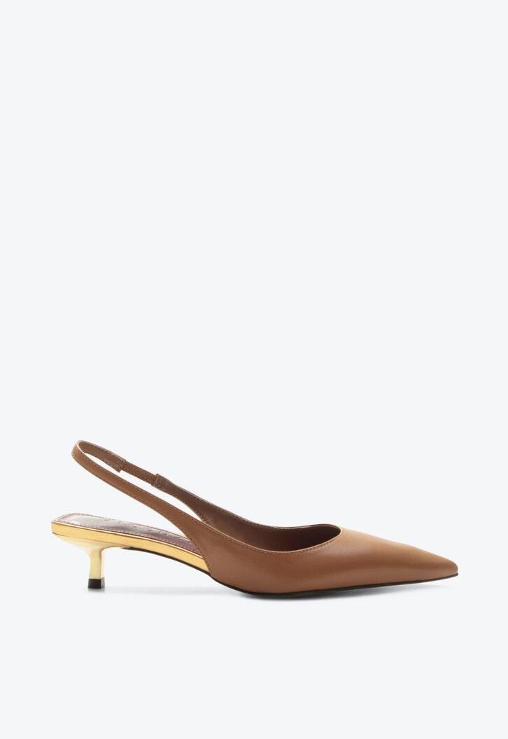 Slingback Leiria Marrom