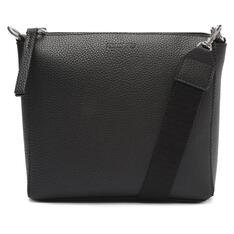 Crossbody Anacapri Preta Média Alça Gorgurão
