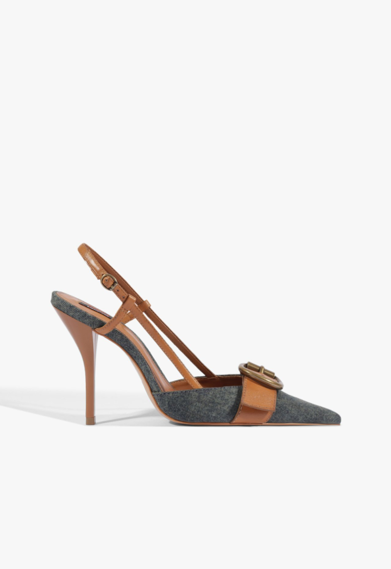 Scarpin Schutz Pep Toe Claudi Bico Fino Jeans | ZZ MALL