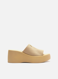 Sandália Bege Knit Flatform Barcelona