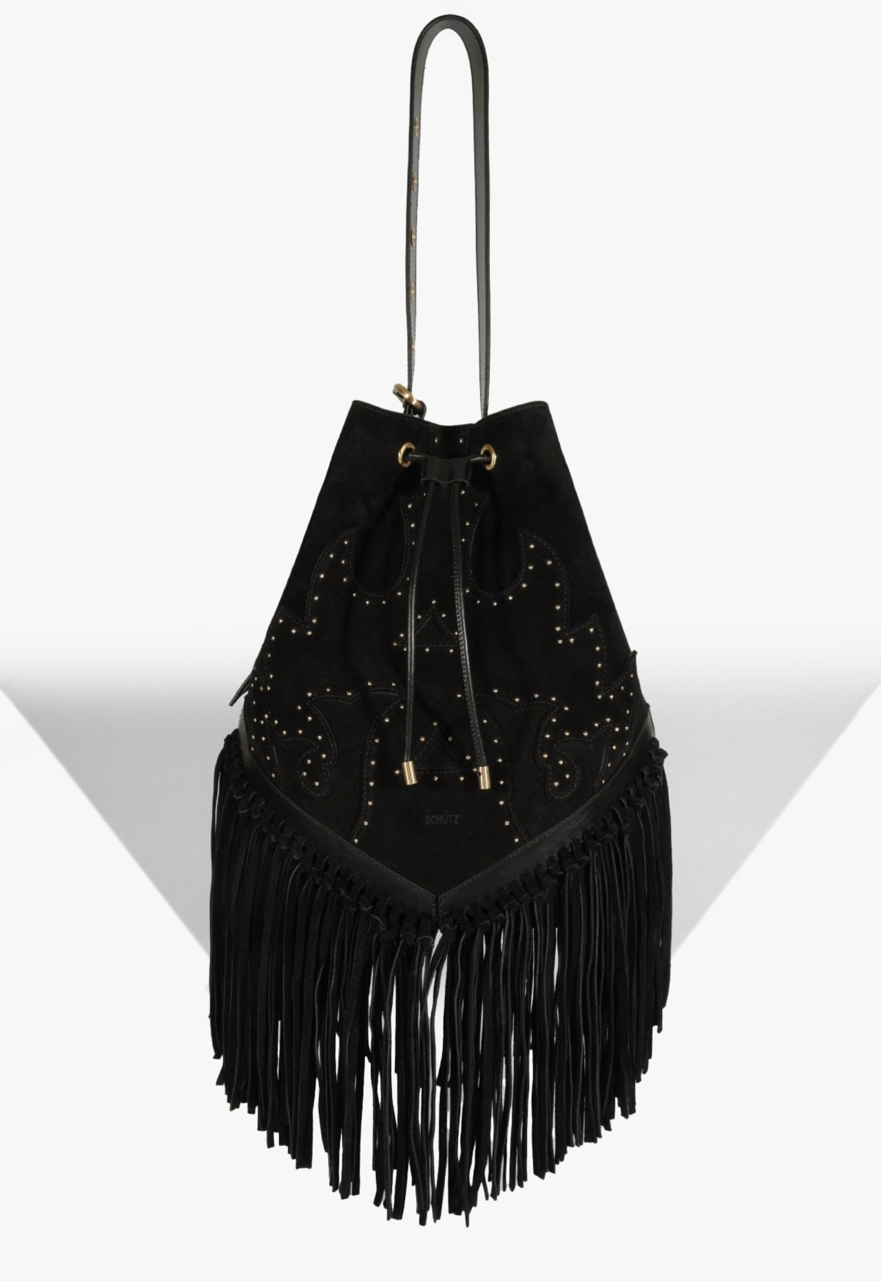 Bolsa Bucket Savannah Camurça Preta | ZZ MALL